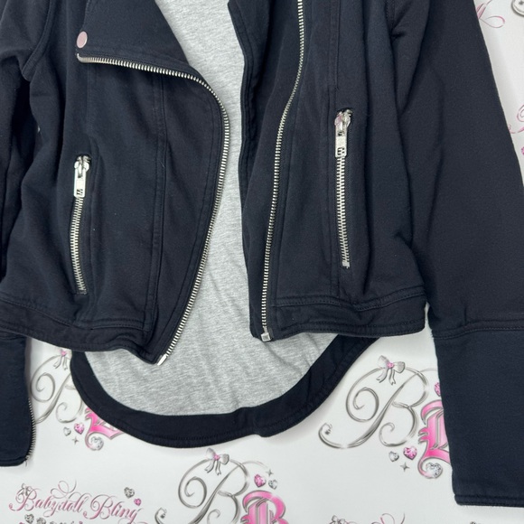 Chaser jacket coat zip up zippers black grey stunning business vibes luxury luxe - Picture 10 of 12